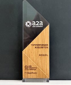 1° CLASSIFICATO TOP PERFORMER ACQUISITION Accueil vince il premio Top performer acquisition