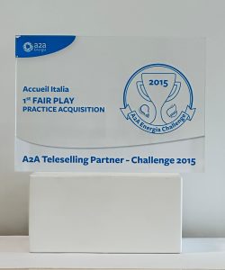 1° FAIR PLAY PRACTICE ACQUISITION - 2015 Accueil vince il premio Fair Play Practice Acquisition