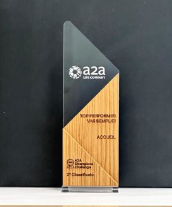 2° CLASSIFICATO TOP PERFORMER VAS SEMPLICI Accueil vince il premio Top Performer Vas Semplici