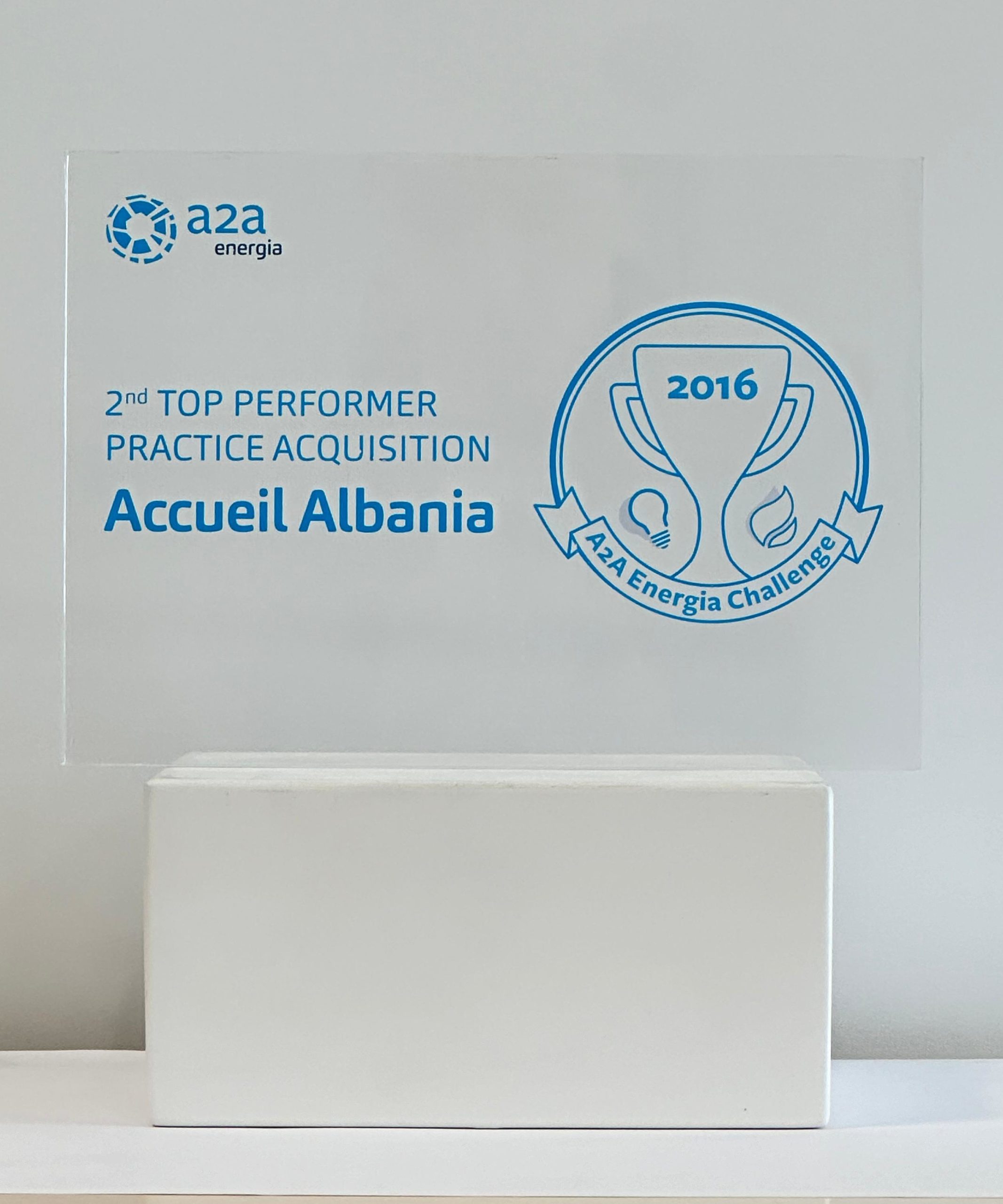 2°TOP PERFORMER PRACTICE ACQUISITION - 2016 Premio A2A