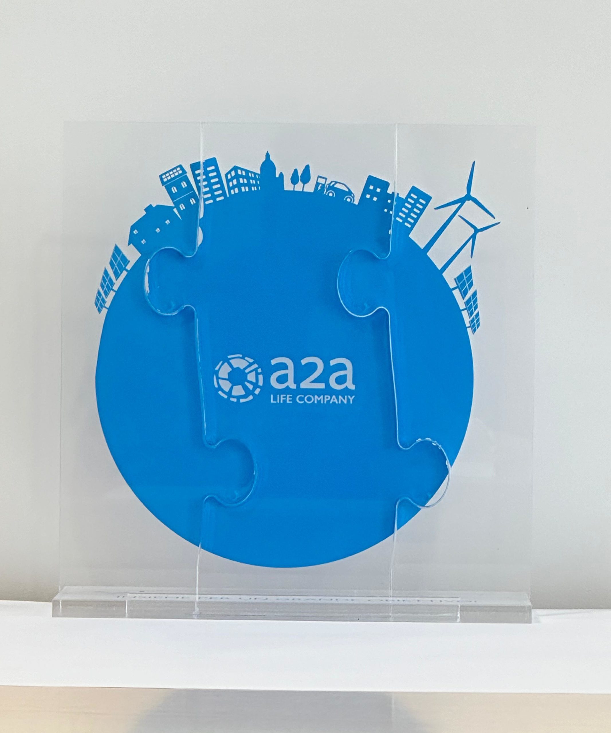 A2A LIFE COMPANY Accueil riceve la targa di partecipazione