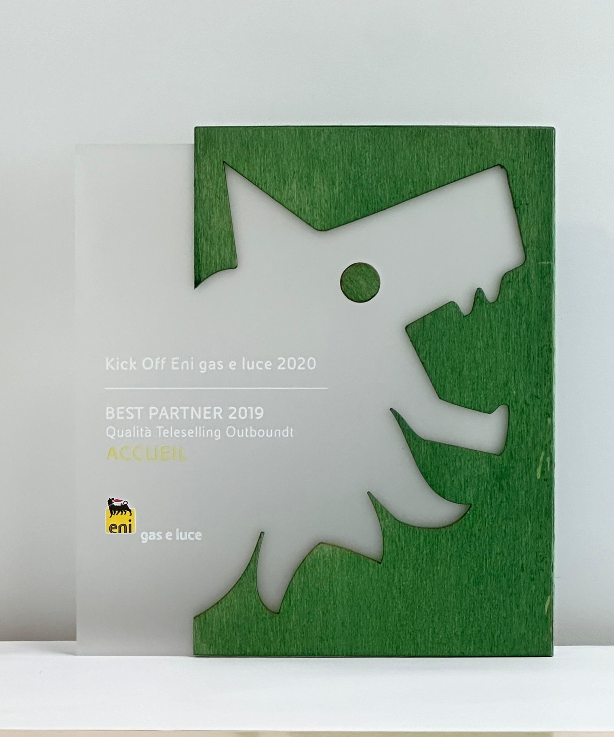 Best Partner Qualità Teleselling Outbound -2019 Accueil vince il premio Best Partner Qualità Teleselling Outbound