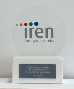 Premio Canale teleselling per la migliore qualità dei contratti new downstream premio iren canale teleselling
