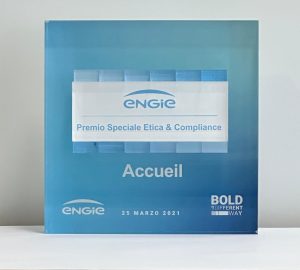 Premio Speciale Etica & Compliance - 2021 Accueil vince il premio Premio Speciale Etica & Compliance